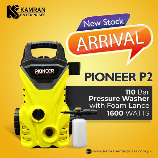 K.E. Pioneer P2 Pressure Washer With Foam Lance - 110Bar 1600Watts - 100% Copper Winding