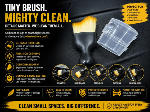 Car Interior Dust Sweeping Soft and Cleaning Brush - Automotive Interior Dusting Brush Car Detailing Brush