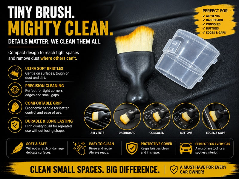 Car Interior Dust Sweeping Soft and Cleaning Brush - Automotive Interior Dusting Brush Car Detailing Brush