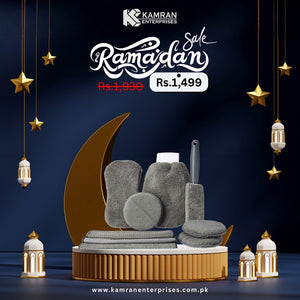 KE 9Pcs Car Wash Cleaning Microfiber Kit - Top Quality