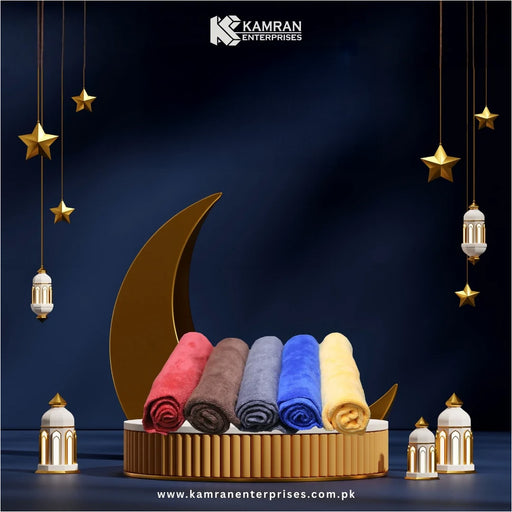 Maxima Pack of 5 Edgeless MicroFiber Cloths - 40x40cm - 400GSM - Multi Colour - Top Quality