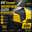 KE PIONEER PACK OF 5 MICROFIBER CLOTHS 40X30CM - 600GSM - TOP QUALITY - YELLOW & GREY