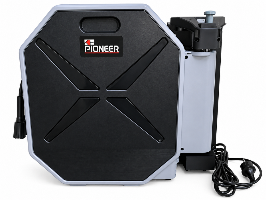 Ke Pioneer Wall Mount Pressure Washer - 90ft Hose Reel - 2200Watts - 150Bar Maximum