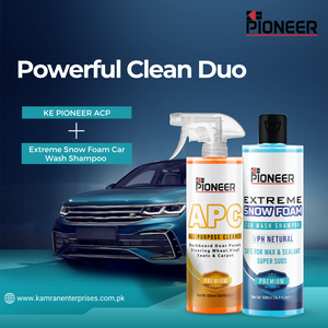 K.E PIONEER Powerful Clean Duo - All Purpose Cleaner & Extreme Snow Foam Car Wash Shampoo Bundle