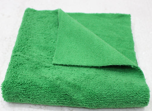 MAXIMA DUAL PILE EDGELESS MICROFIBER - 40CM X 40CM -TOP QUALITY - GREEN