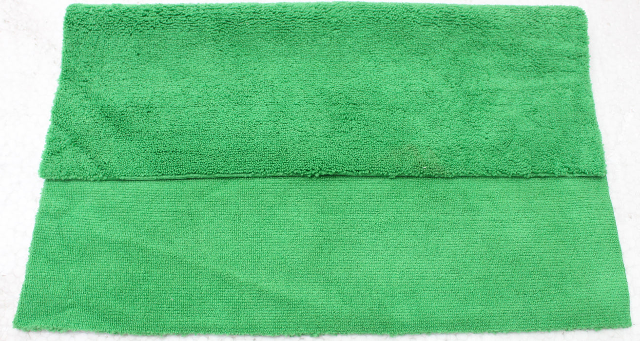 MAXIMA DUAL PILE EDGELESS MICROFIBER - 40CM X 40CM -TOP QUALITY - GREEN