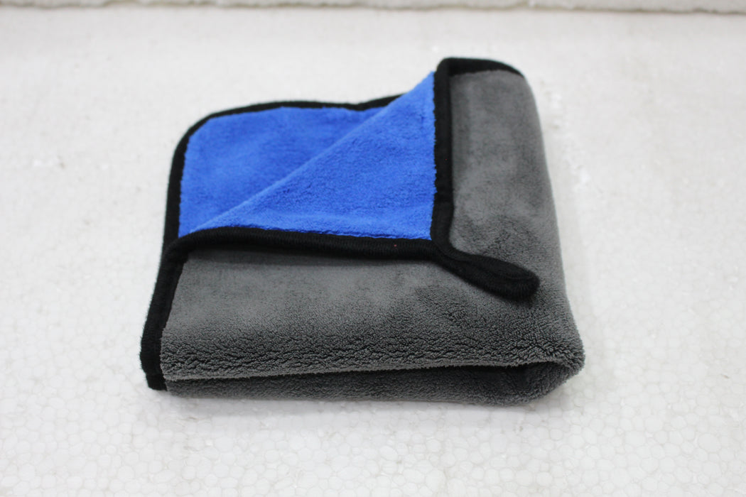 MAXIMA Microfiber Towel 40*40 cm | 800GSM cleaner duster & wipe wax for car care double side -BLUE