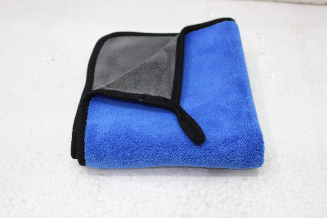 MAXIMA Microfiber Towel 40*40 cm | 800GSM cleaner duster & wipe wax for car care double side -BLUE