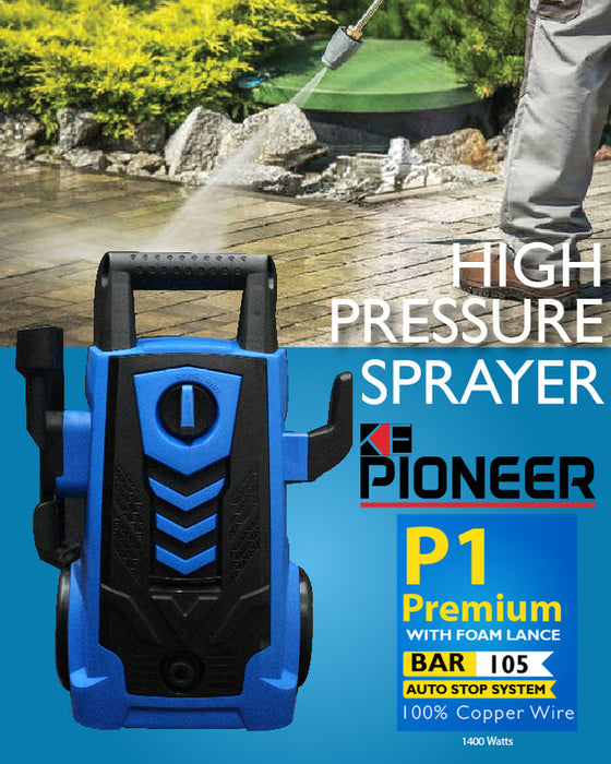 KE PIONEER P1 PREMIUM WASH N WAX BUNDLE - SNOW FOAM SHAMPOO + CERAMIC CAR WAX - CLEANING UNMATCHED