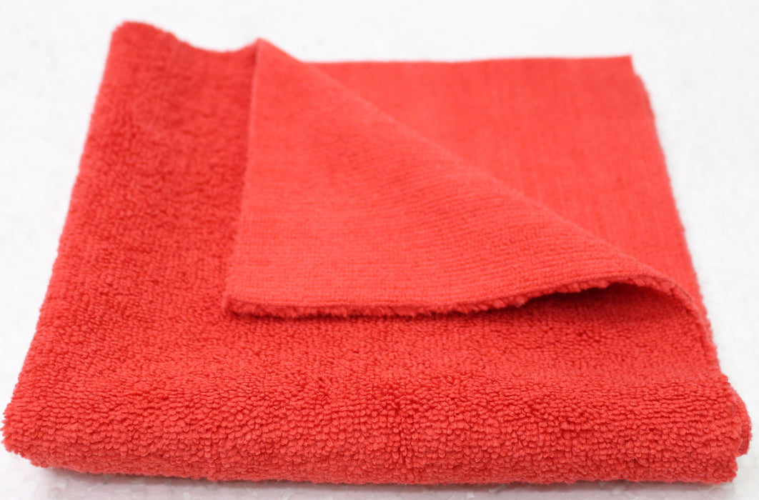 MAXIMA DUAL PILE EDGELESS MICROFIBER - 40CM X 40CM -TOP QUALITY - RED