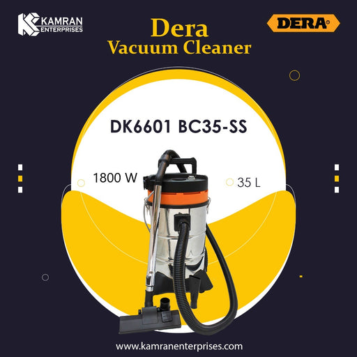 DERA 35LTR WET & DRY VACCUM CLEANER DK6601 BS35-SS - 1800WATTS - 100% COPPER WINDING