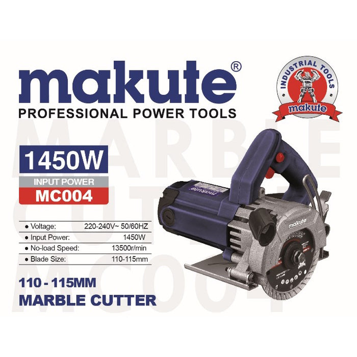 MAKUTE MARBLE CUTTER MC004 - 4INCH - 1450WATTS - 100% COPPER WINDING