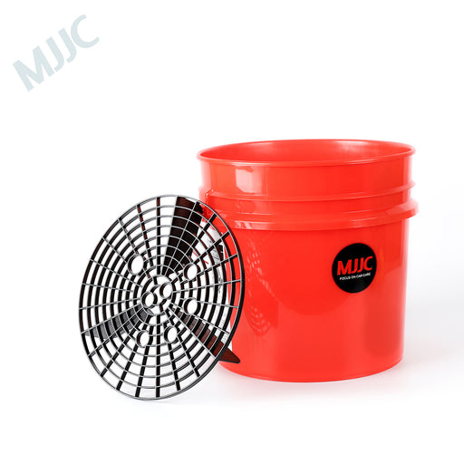 MJJC Detailing Car Wash Bucket with Grit Keeper - Red
