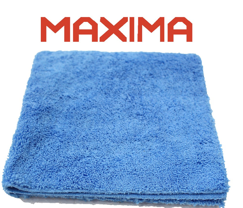 MAXIMA DUAL PILE EDGELESS MICROFIBER - 40CM X 40CM -TOP QUALITY - BLUE