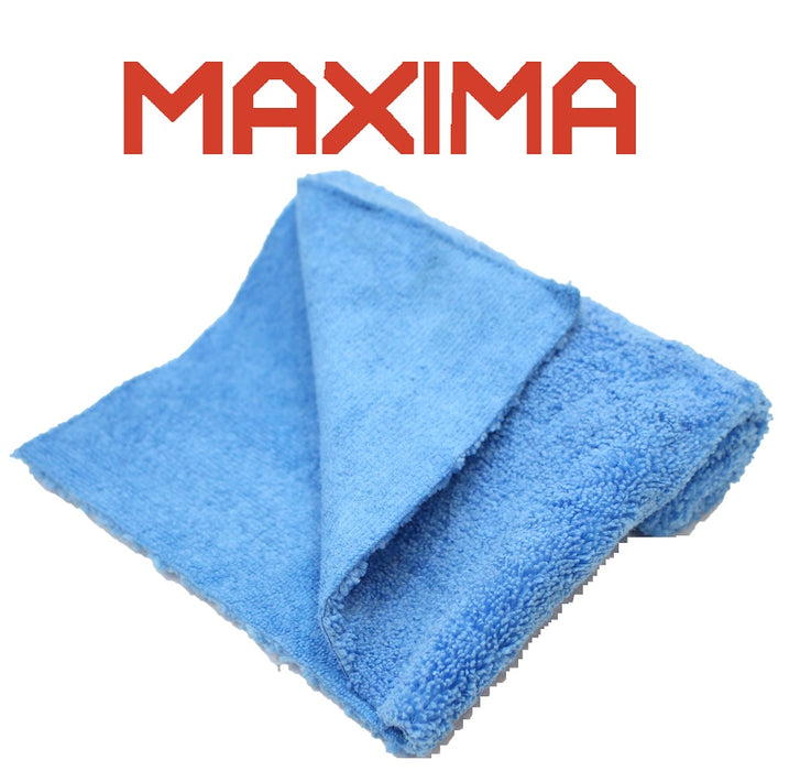 MAXIMA DUAL PILE EDGELESS MICROFIBER - 40CM X 40CM -TOP QUALITY - BLUE