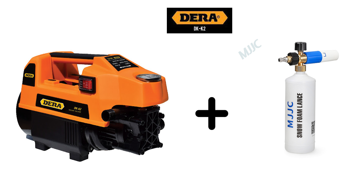 DERA Pressure Washer - DK-K2 - 150Bar With MJJC Foam Cannon S  - 100 % Copper Winding