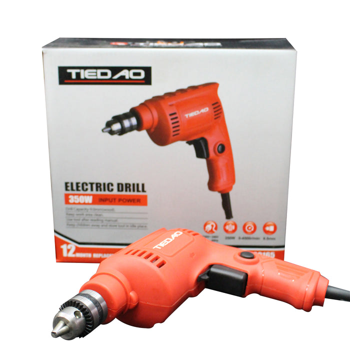TIEDAO ELECTRIC DRILL 6.5MM TD60165 - 230WATTS - 100% COPPER WINDING - HEAVY DUTY