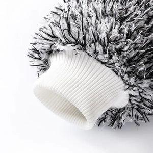 MJJC Soft Car Cleaning Glove Ultra Soft Car Wash Mitt Easy To Dry Auto Detailing Mitt Microfiber Madness Wash Mitt - Black