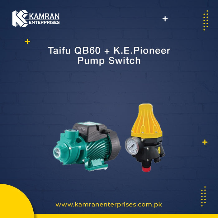 PRESSURE BOOSTER SET - TAIFU QB-60 PUMP + K.E PIONEER PRESSURE CONTROLLER  PS-3.1