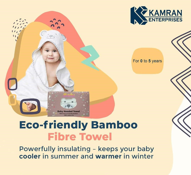 Ultra Soft Bamboo Hooded Baby Towel - Hooded Bath Towels with Ears for Babies, Toddlers - Large Baby Towel - Perfect Gift for New Born
