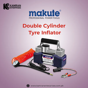MAKUTE 2 CYLINDER AIR COMPRESSOR MAC1202 - 12V - TOP QUALITY TYRE INFLATOR
