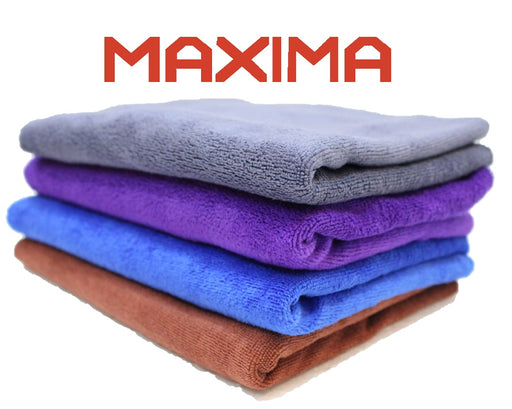MAXIMA TOP QUALITY MICROFIBER CLOTH - PACK OF 4 - SIZE 40CM X 60CM