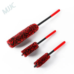 MJJC Wheel Detailing Brush Kit made of Microfiber - Red