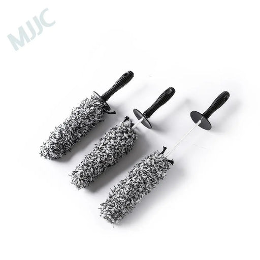 MJJC Brand Microfiber Wheel Detailing Cleaning Brush 3 pieces Kit with High Quality